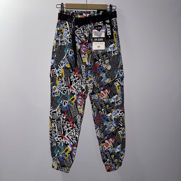 Unbranded Pants - VIP JEANS Graphic Print Jogger Pants - Size 5/27